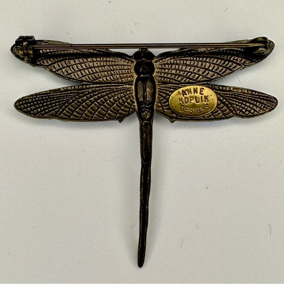 Crystal Dragonfly Brooch. NWOT - Picture 3 of 5